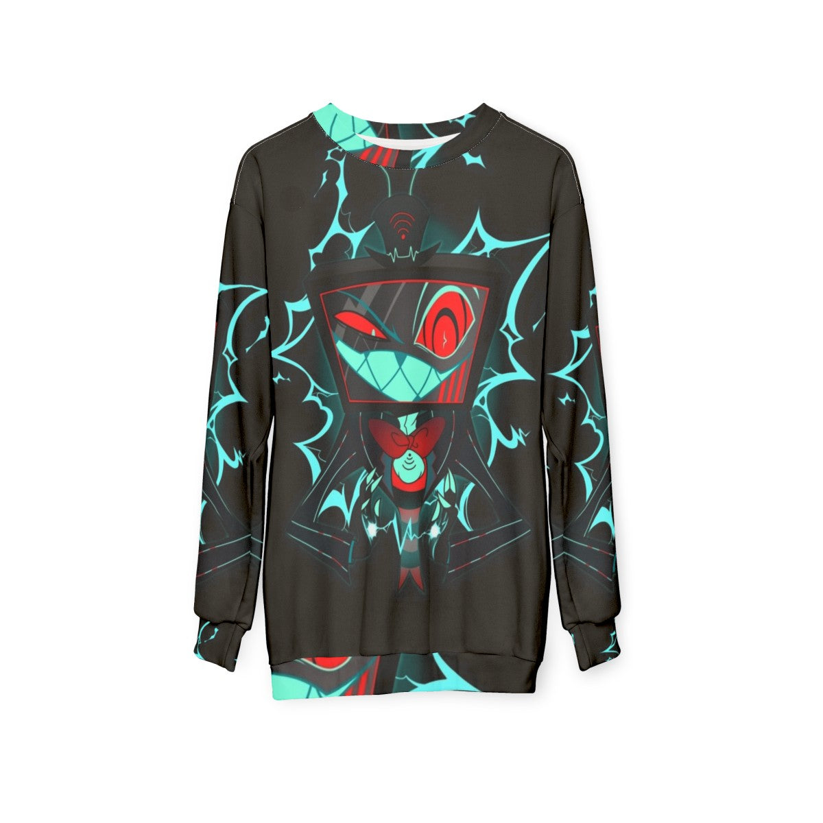 Vox Hazbin Hotel Sweatshirt - Demonic Fashion from the Underworld - hanging