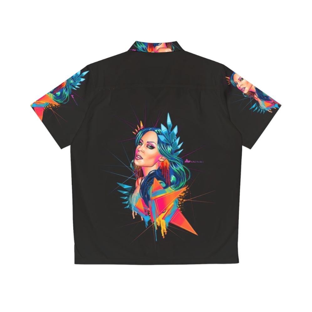 Kylie Minogue Neon Goddess Hawaiian Shirt - Back