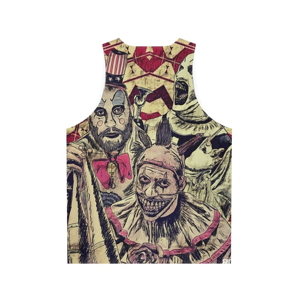 Creepy Clown Unisex Tank Top - Back