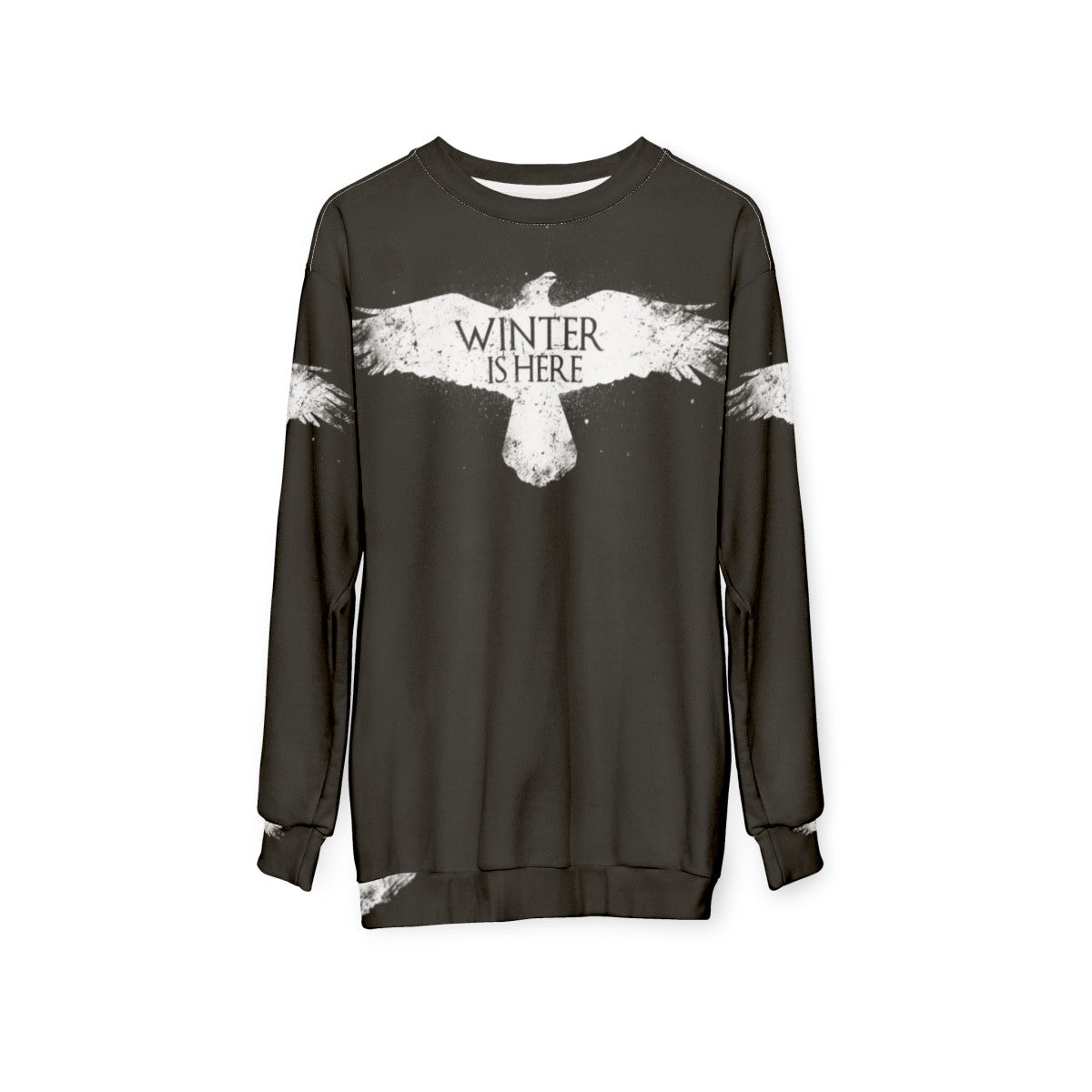 Cozy winter is here raven graphic sweatshirt - hanging