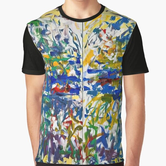 Graphic t-shirt featuring the artwork of renowned artist Joan Mitchell