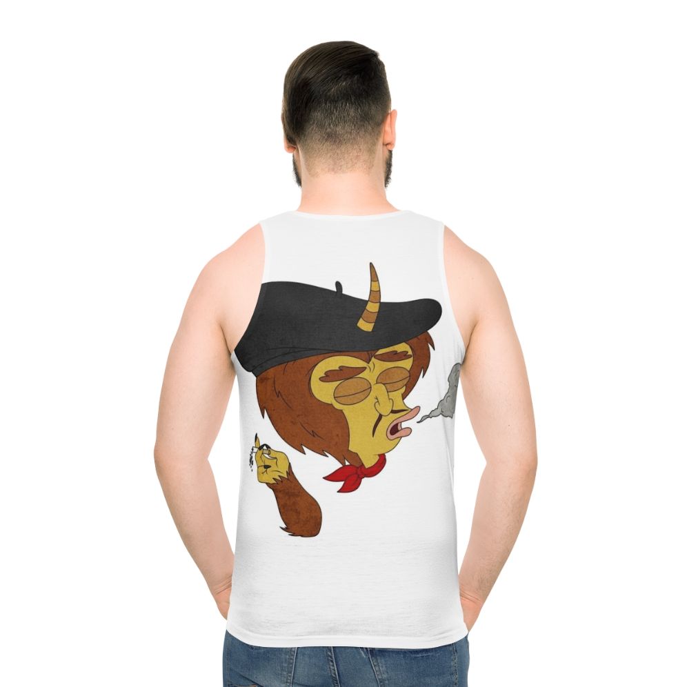 Big Mouth Maury Unisex Tank Top - men back