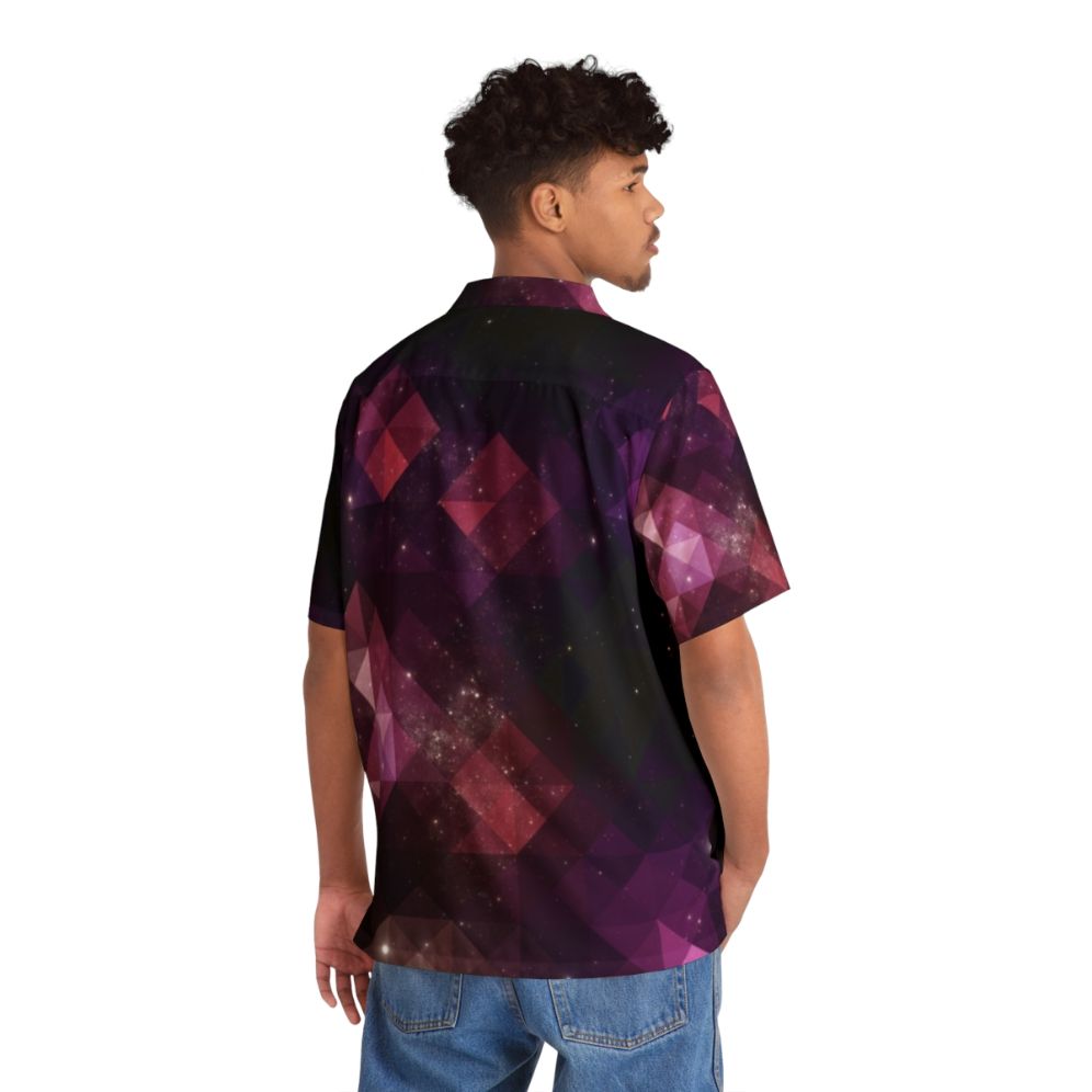 Intergalactic Space Hawaiian Shirt with Cosmic Design - People Back