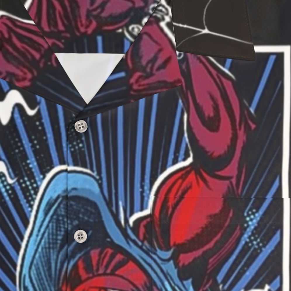 Ben Reilly Scarlet Spider Hawaiian Shirt - Detail