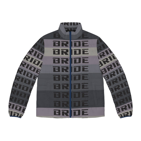 A stylish puffer jacket featuring JDM (Japanese Domestic Market) inspired design elements