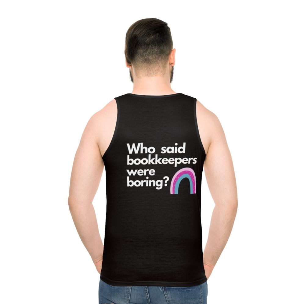 Proud Bookkeeper Unisex Tank Top - men back