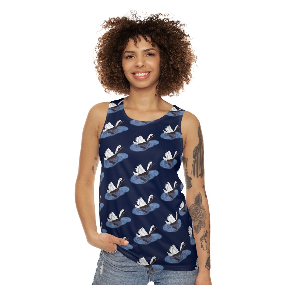 Farmer Swan Unisex Tank Top - women