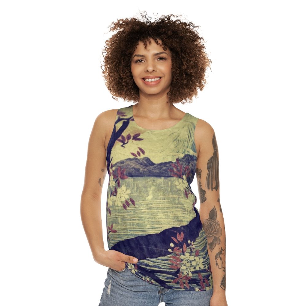 Templing at Hanaui Nature Landscape Unisex Tank Top - women