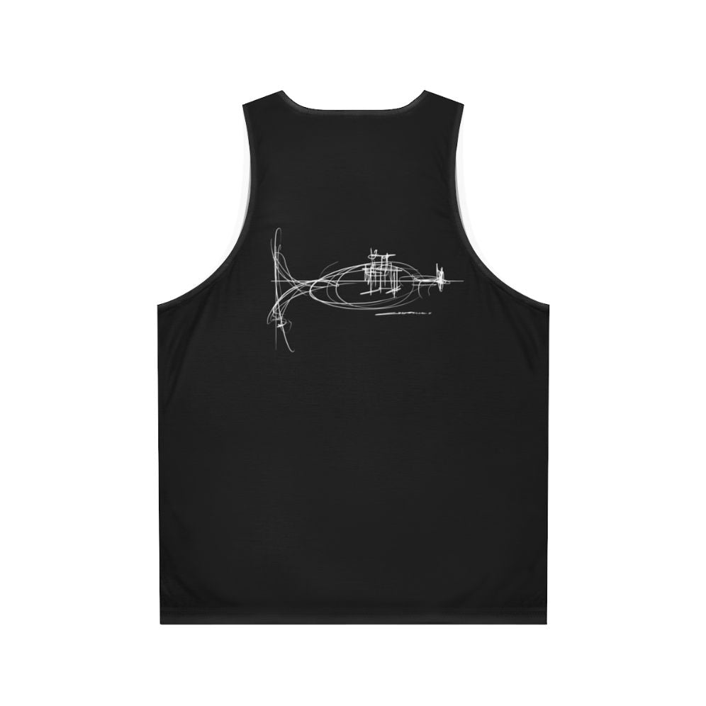 Trumpet-inspired unisex tank top - Back