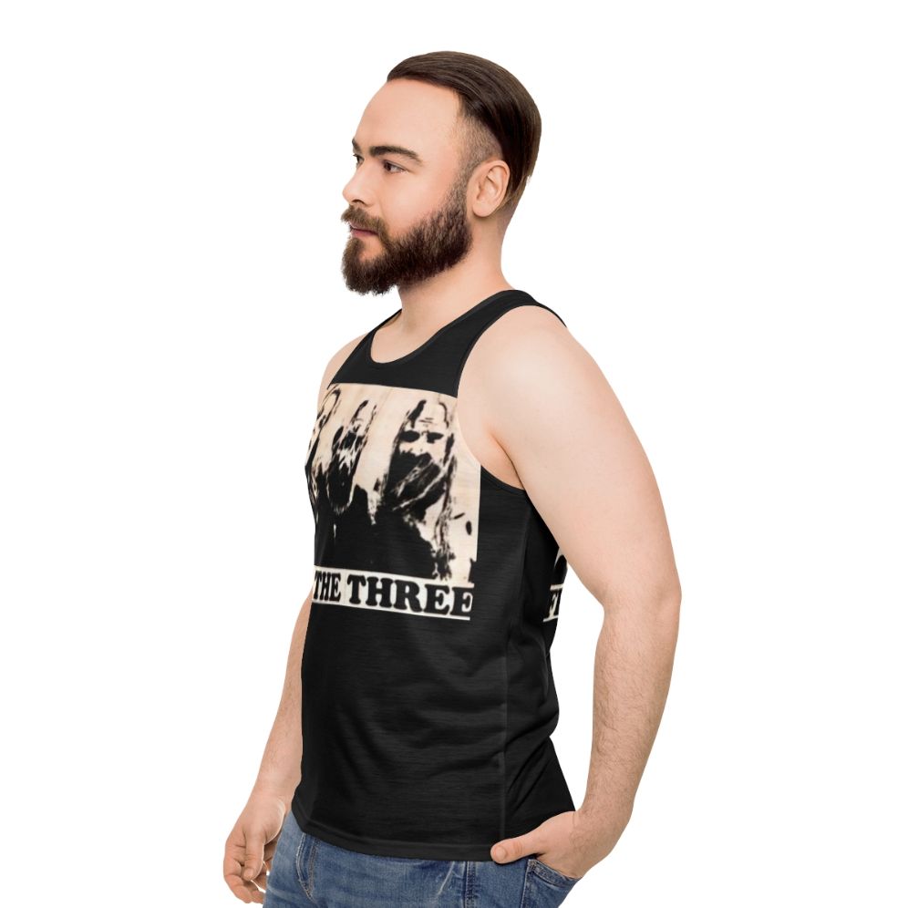 "Free The 3 From Hell" Unisex Tank Top by Rob Zombie - men side