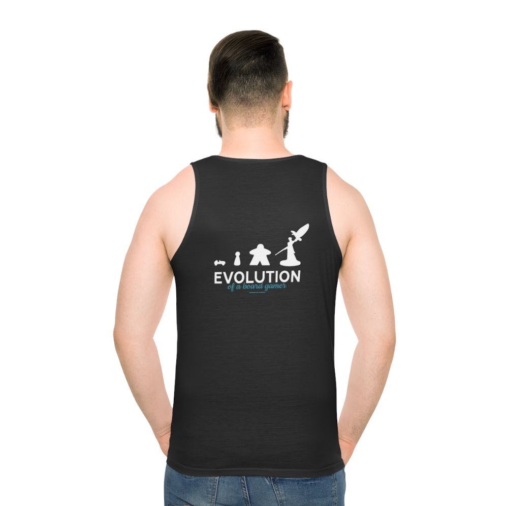 Evolution of a Board Gamer Unisex Tank Top - men back