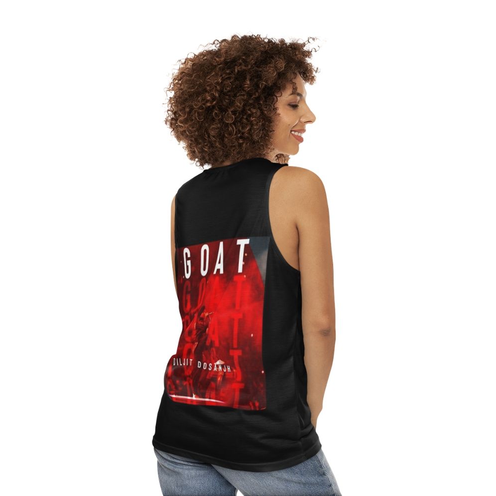 Diljit Dosanjh unisex retro tank top - women back