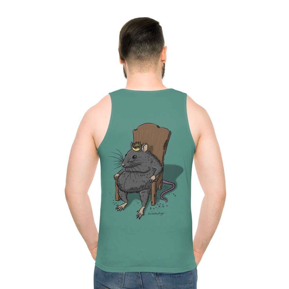 Rat King Unisex Novelty Tank Top - men back