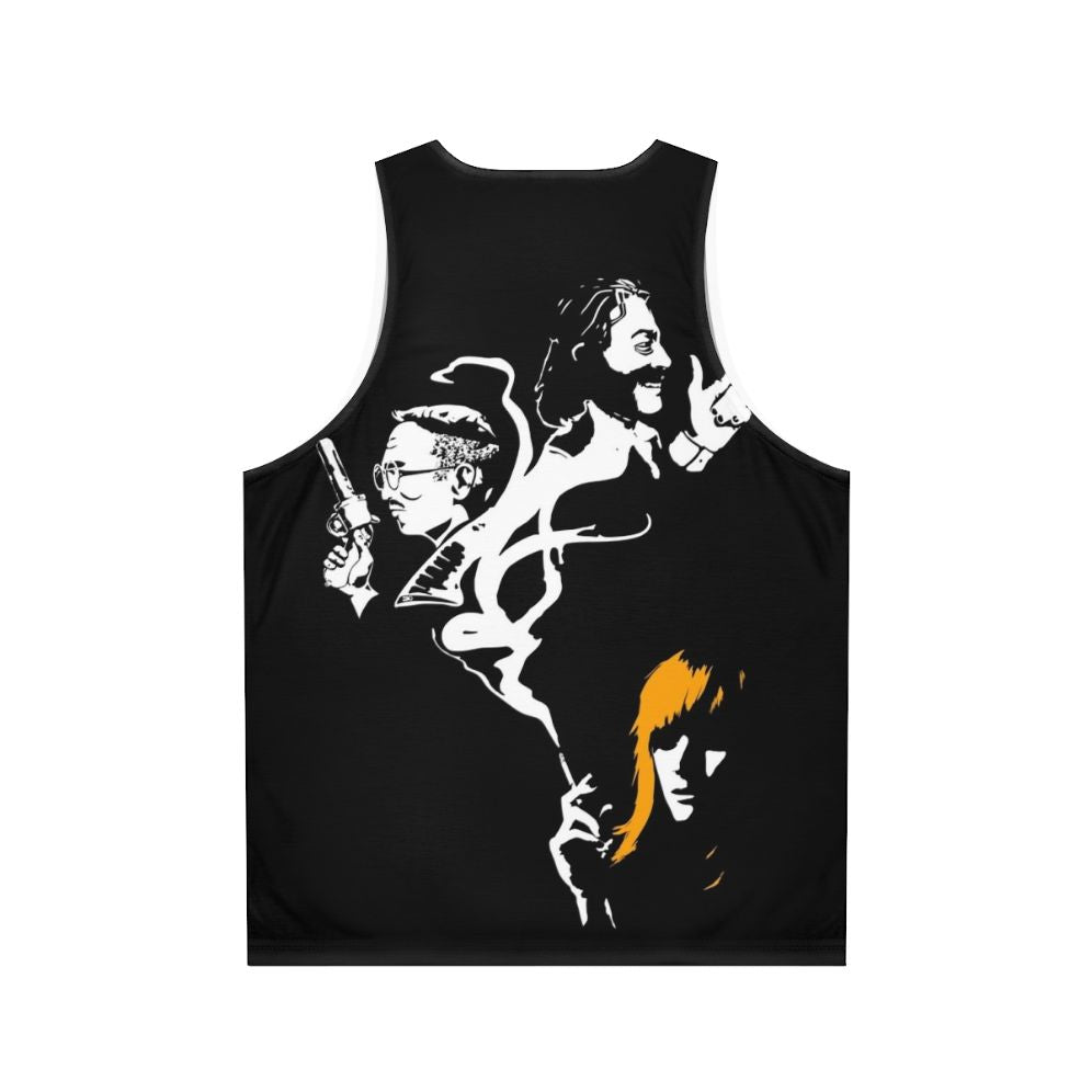 Disco Elysium Noir Unisex Tank Top - Back