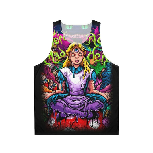 Psychedelic Alice in Wonderland Unisex Tank Top