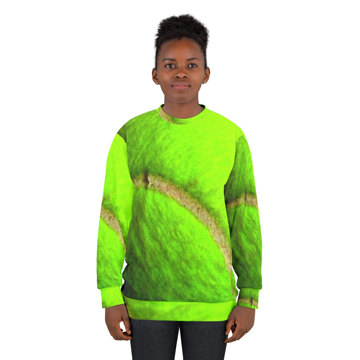 Tennis Ball Yellow Sweatshirt - women