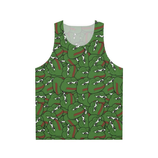 Pepe meme unisex tank top