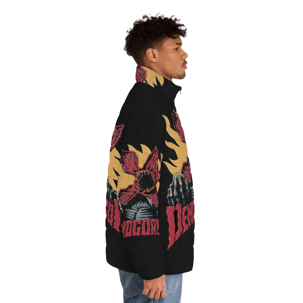 Demogorgon Puffer Jacket inspired by the hit Netflix series Stranger Things - men side right