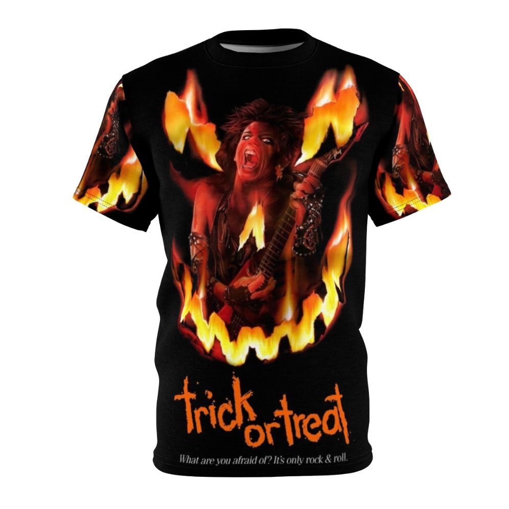 Spooky rock n' roll themed t-shirt for Halloween and music fans