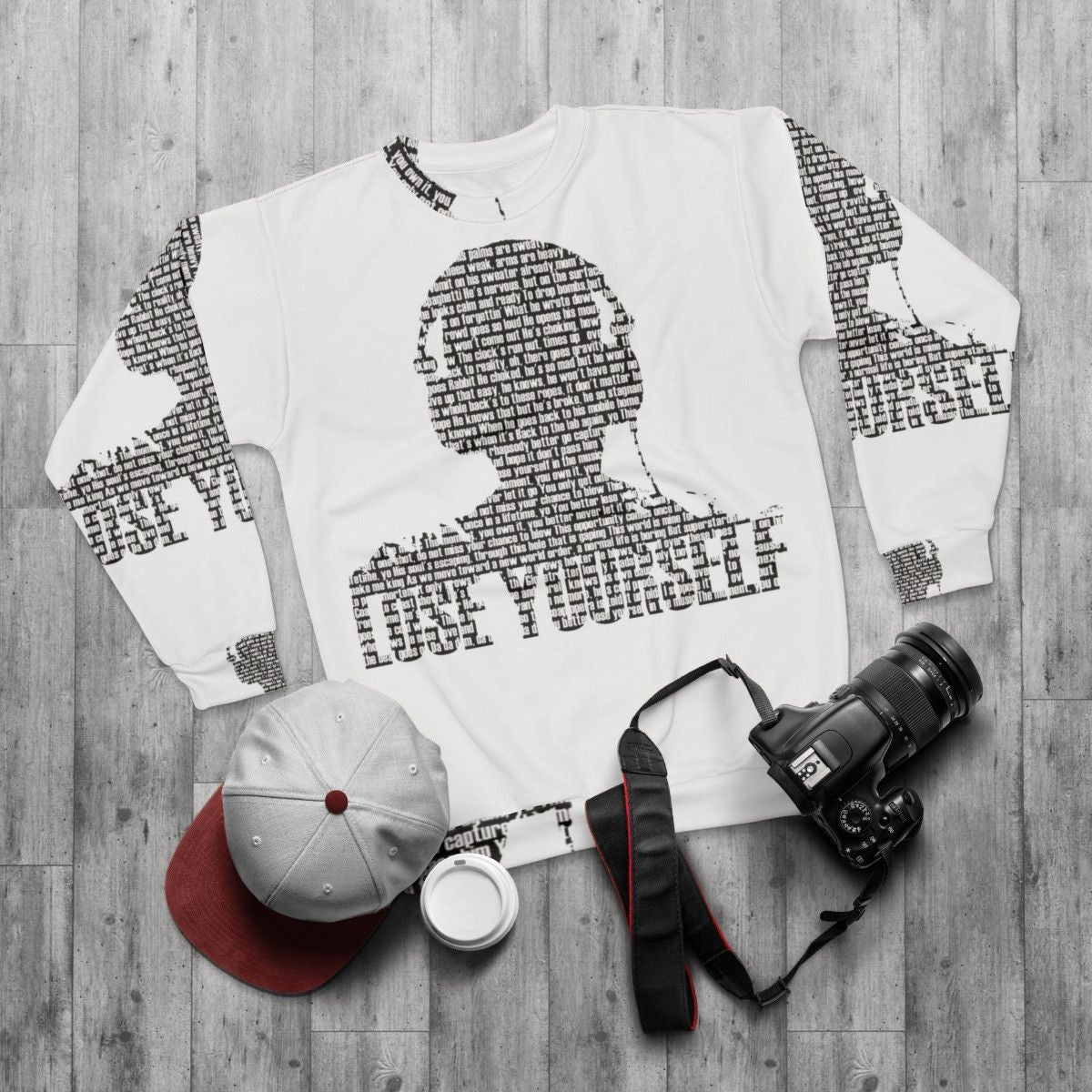 Eminem "Lose Yourself" Graphic Sweatshirt - flat lay