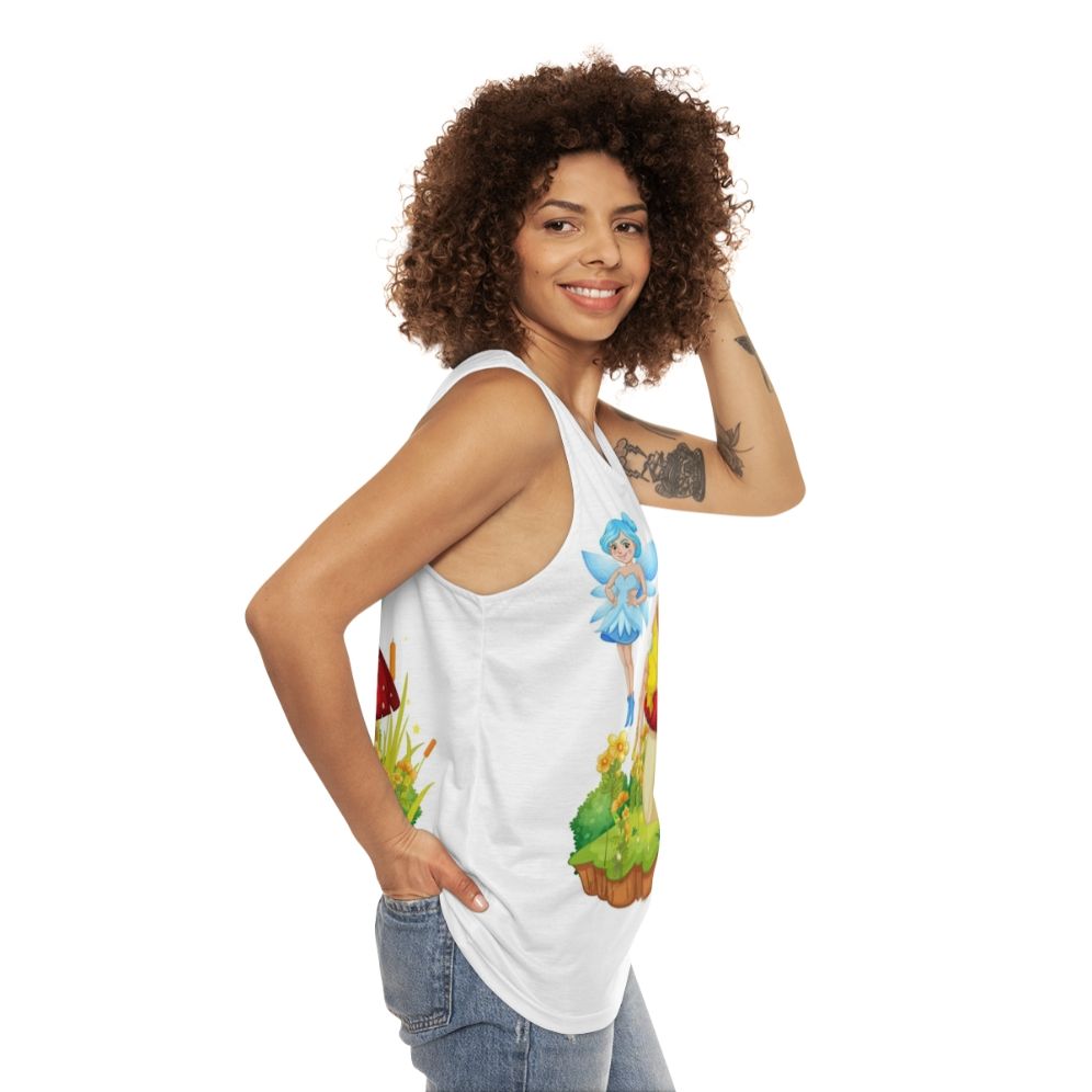 Unisex tank top with fantasy legendary animals design - women side