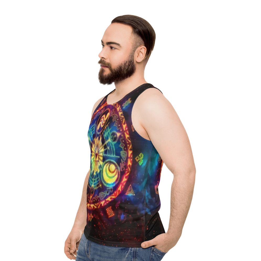 Triforce Space Unisex Tank Top - men side