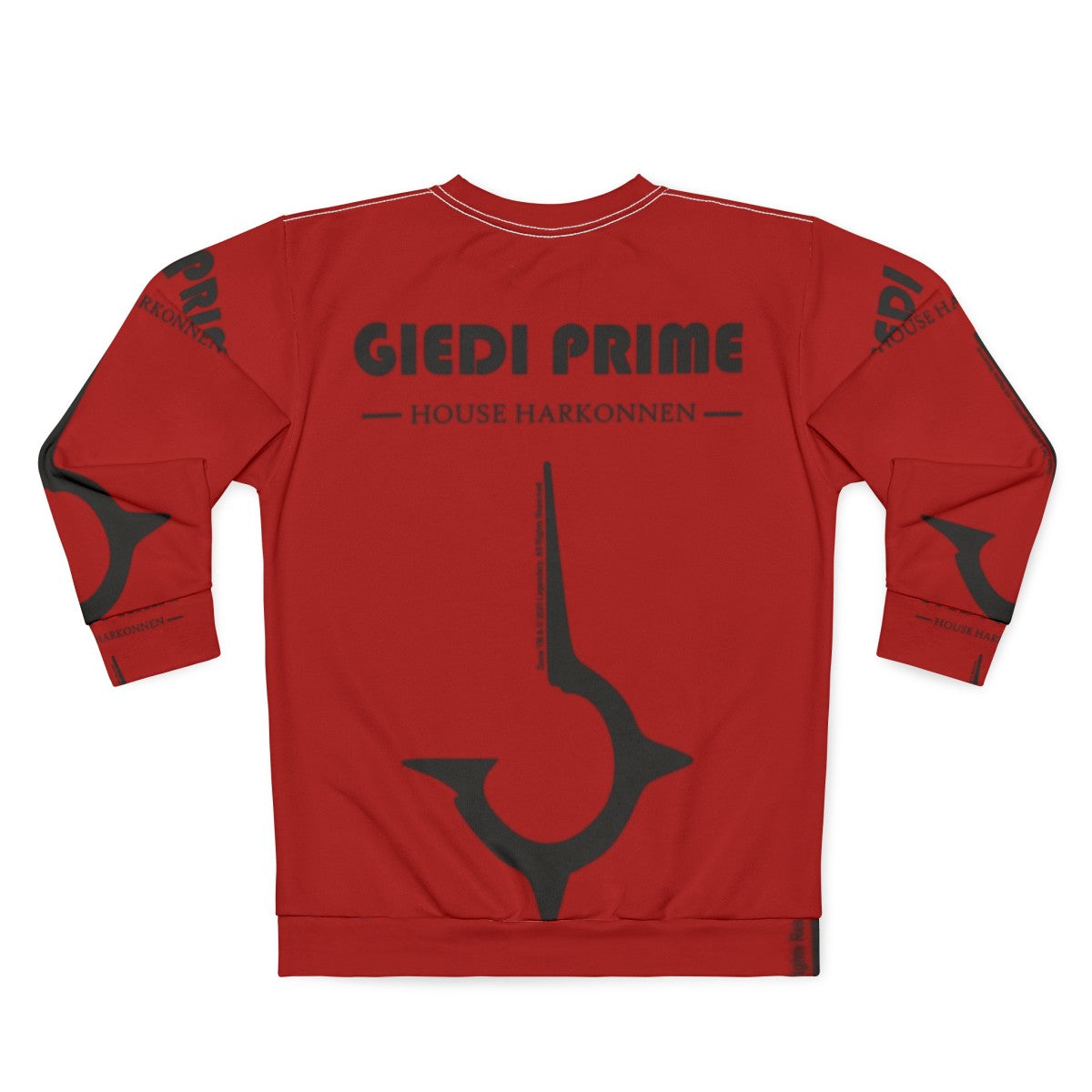 Dune House Harkonnen Giedi Prime Fan Art Sweatshirt - Back