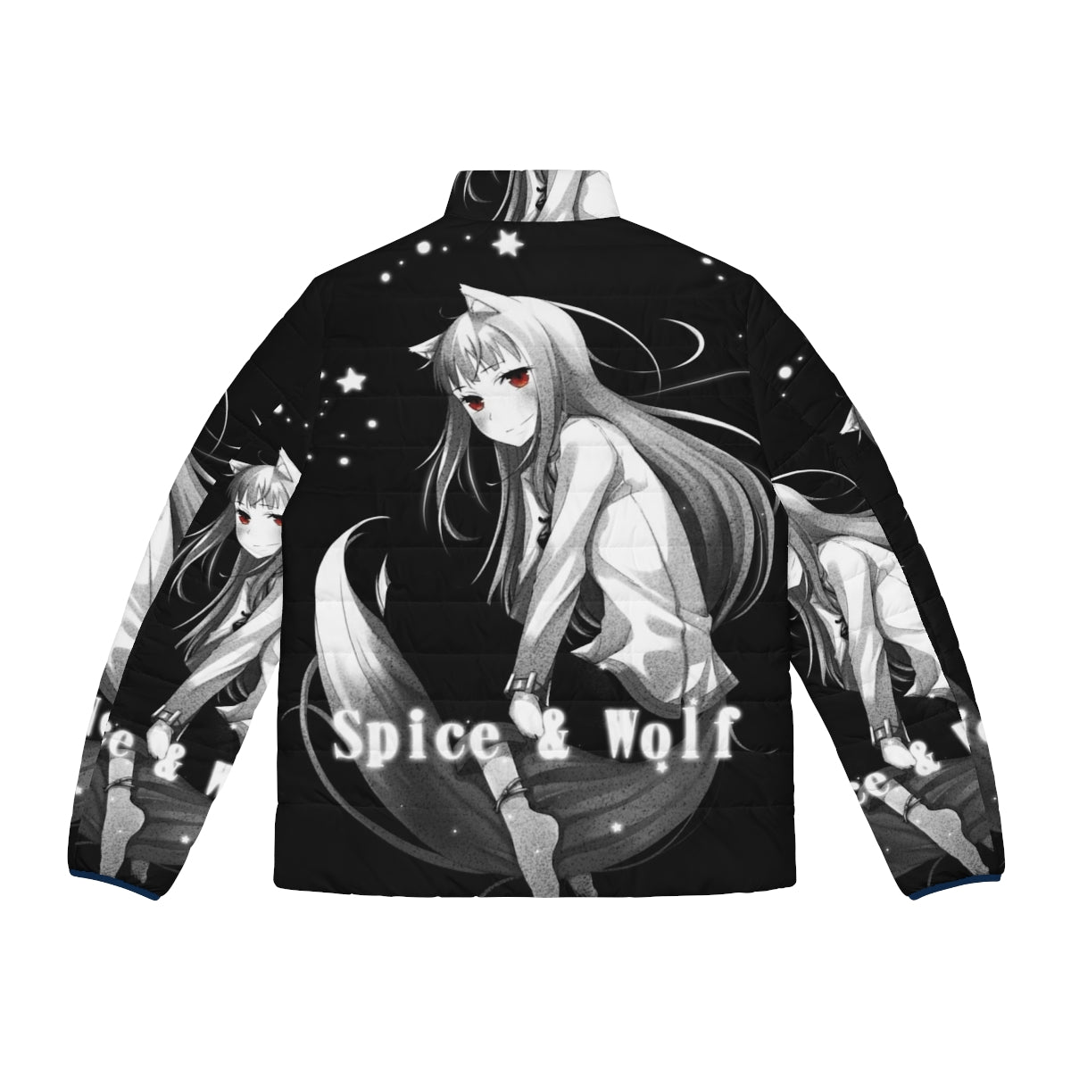 Nuar Night Puffer Jacket inspired by the anime Spice and Wolf - Back