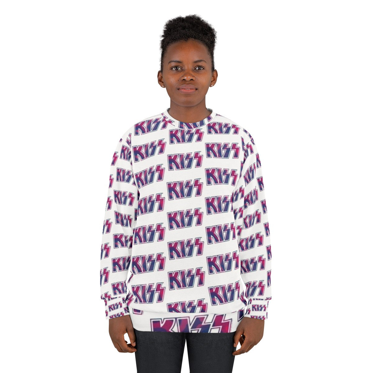 Kiss The Band Tie Dye Logo Sweatshirt - women