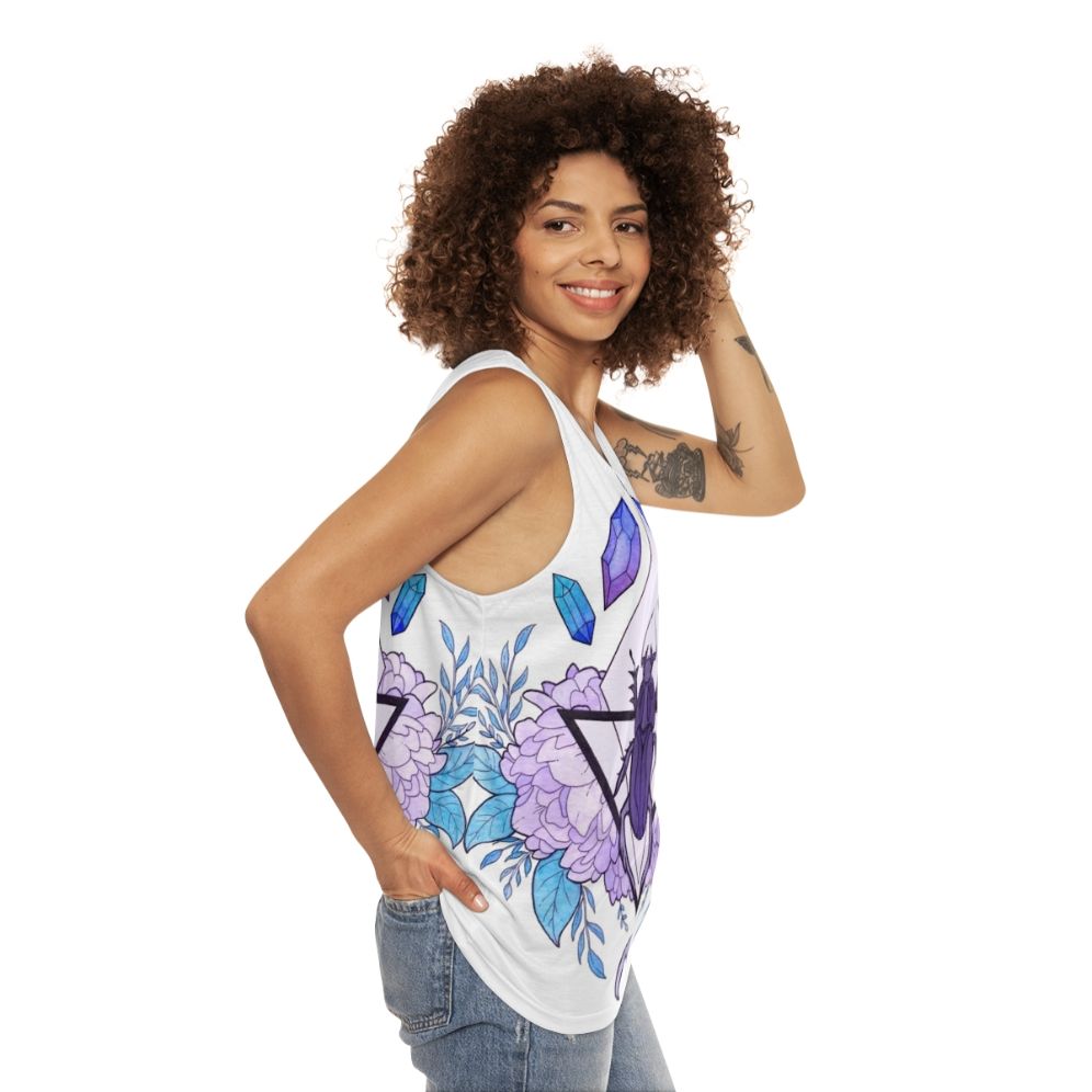 Scarab Queen Unisex Tank Top - women side