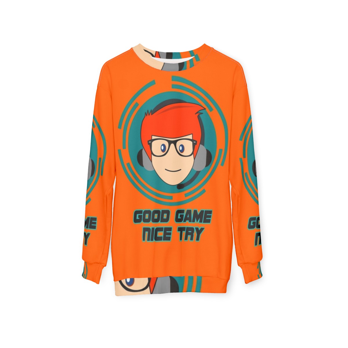 Conan O'Brien "Good Game Nice Try" Funny Sweatshirt - hanging