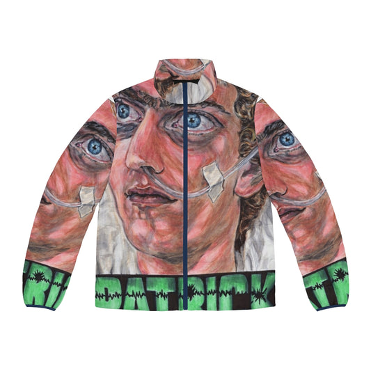 Ozploitation-inspired puffer jacket with focus on the horror Australian cinema of the 70s