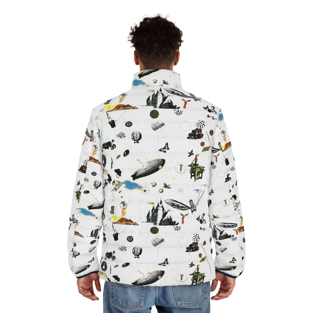 Iii Puffer Jacket with classic rock-inspired design - men back