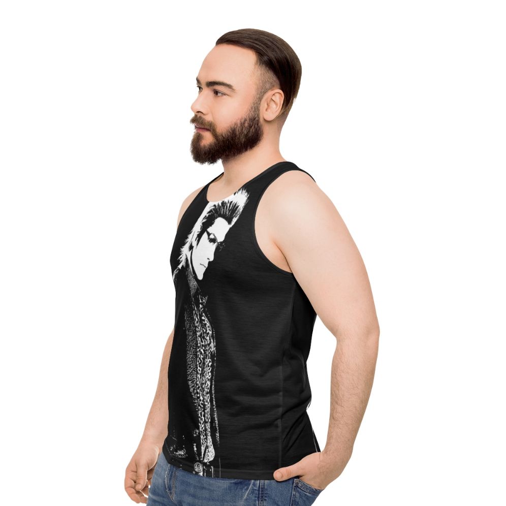 Final Fantasy XV Unisex Tank Top with Weathered Ignis Design - men side