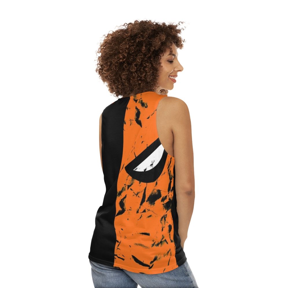 Deathstroke Faded Unisex Tank Top - women back