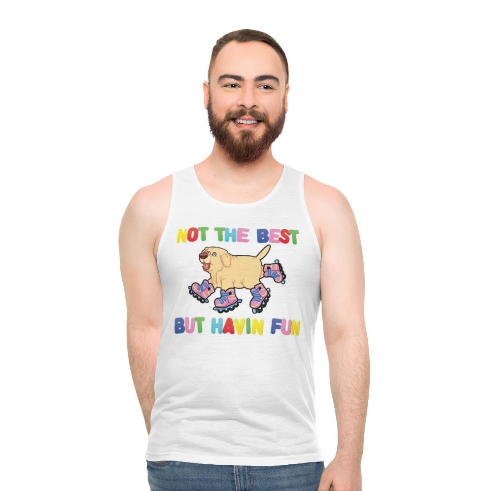 Unisex graphic tank top - men