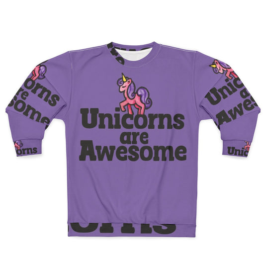 Unicorns Are Awesome Pink Sweatshirt