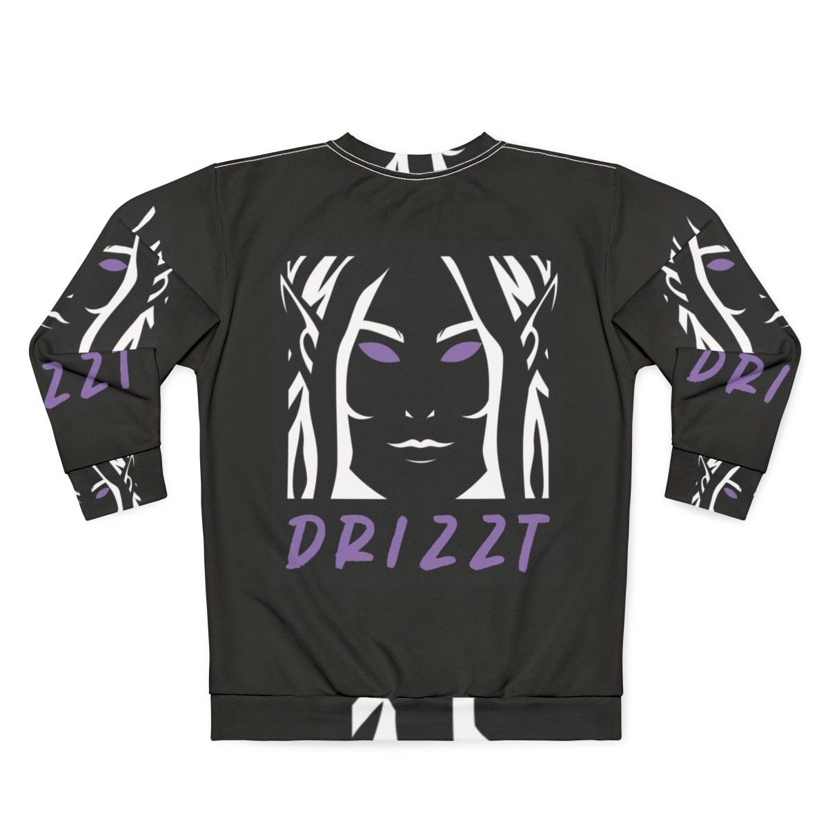 Drizzt Dark Elf Sweatshirt - Back