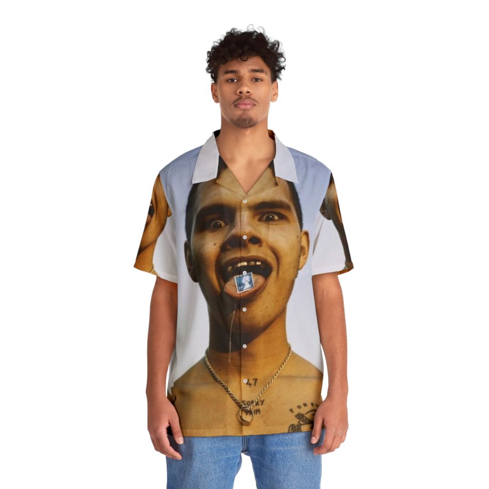 Slowthai Hawaiian Shirt with Indie and Alternative Aesthetic - People Front