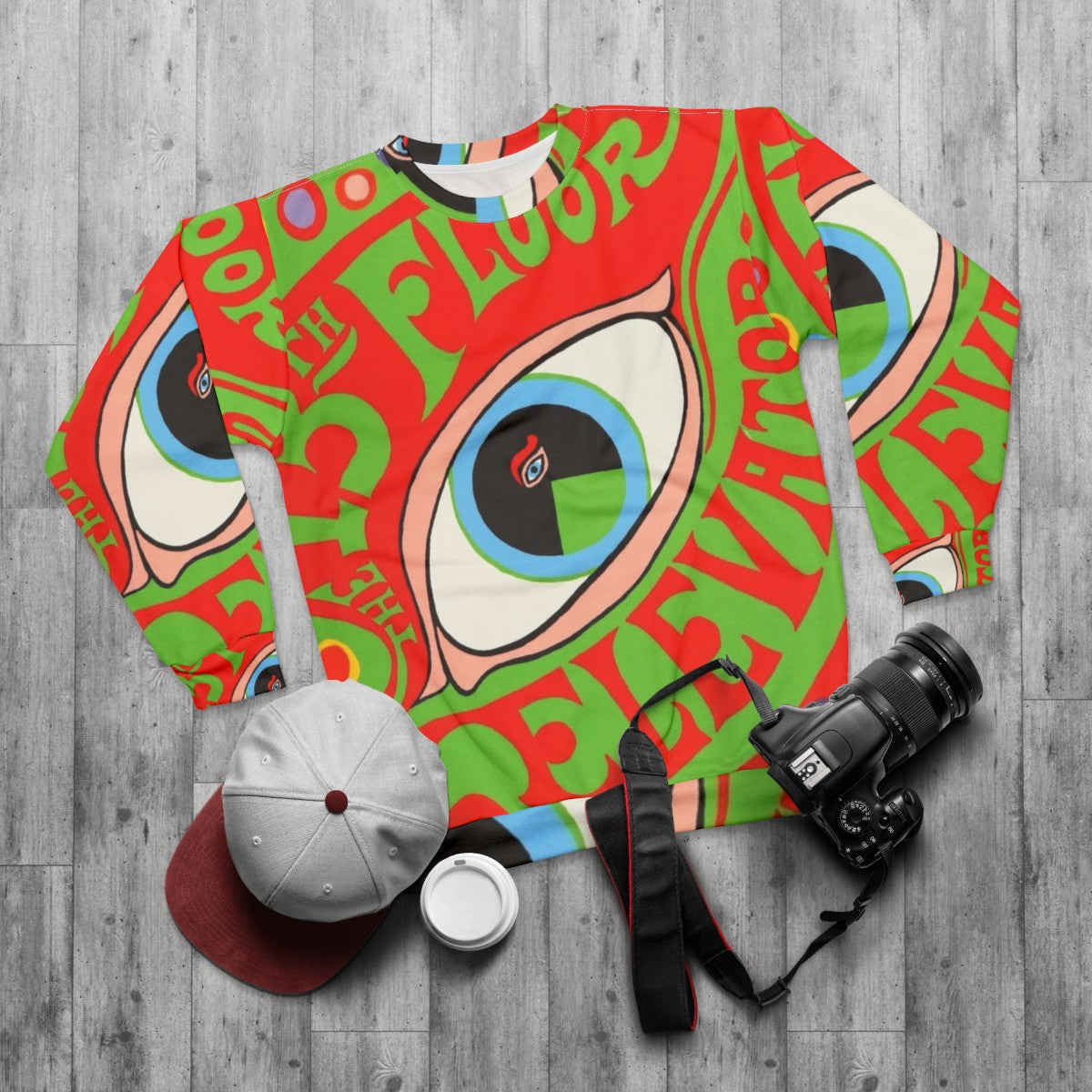 13th Floor Elevators Psychedelic Rock Sweatshirt - flat lay