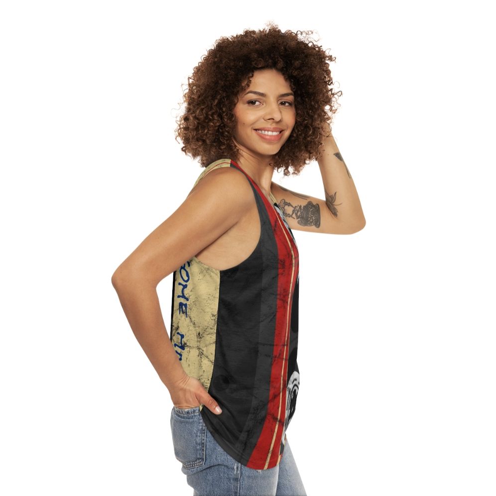 Vintage Awesome Mixtape Vol 1 Unisex Tank Top featuring Marvel Comics characters - women side