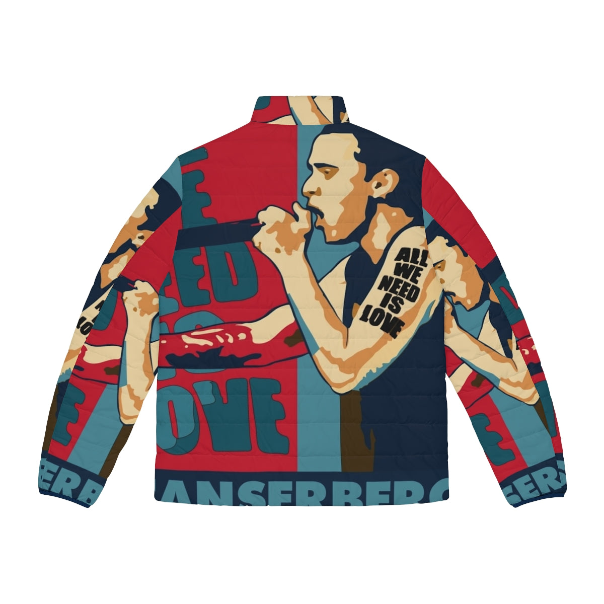 Canserbero Hope Style Puffer Jacket - Back