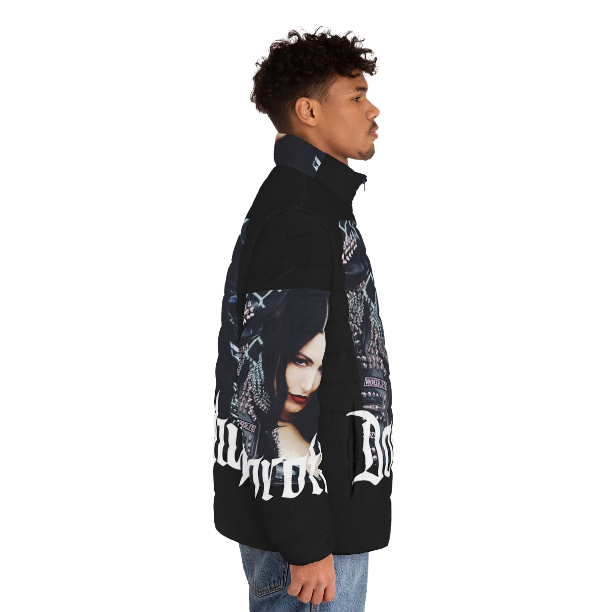 Dorothy Puffer Jacket featuring the iconic Dorothy band logo - men side right