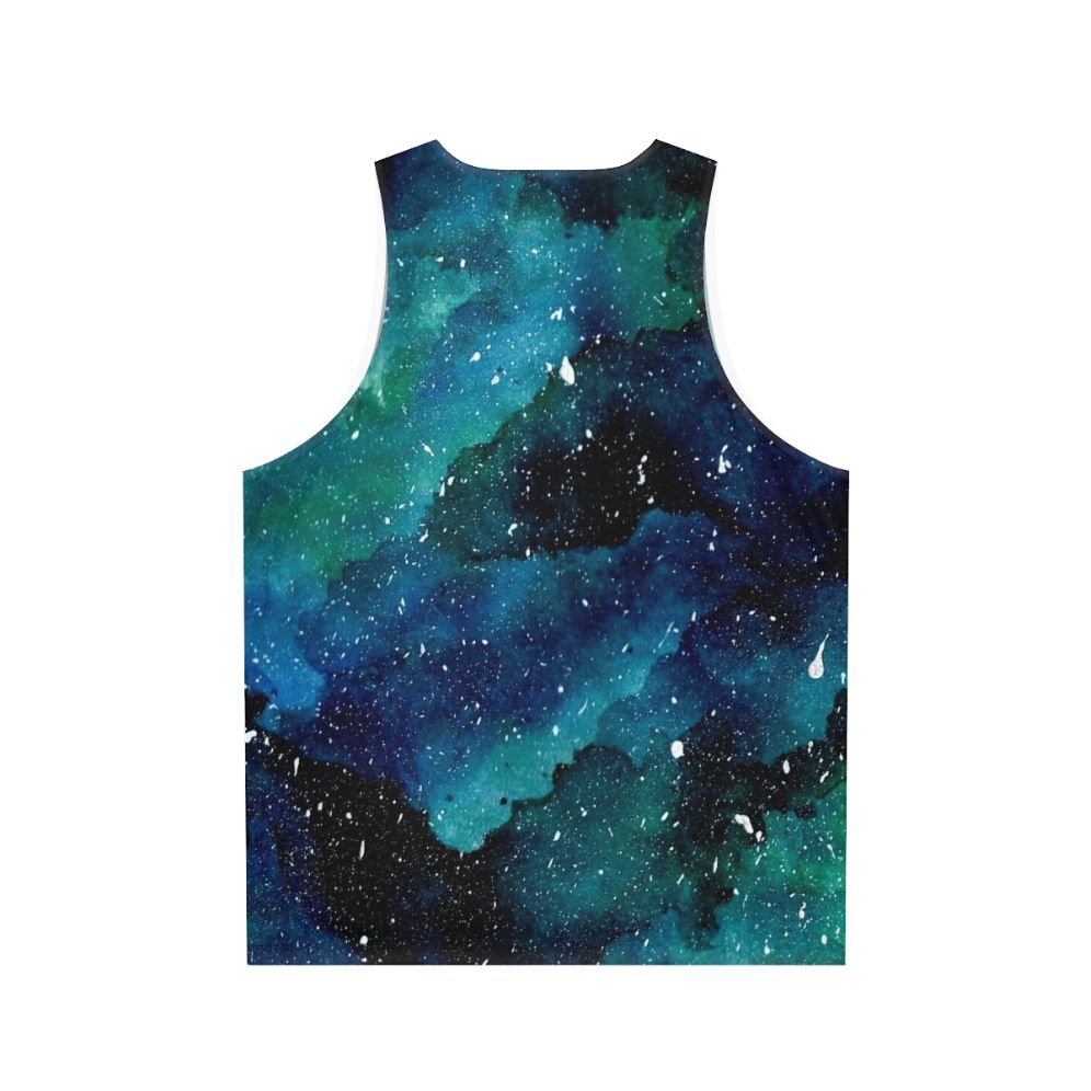 Emerald Galaxy Unisex Tank Top - Back