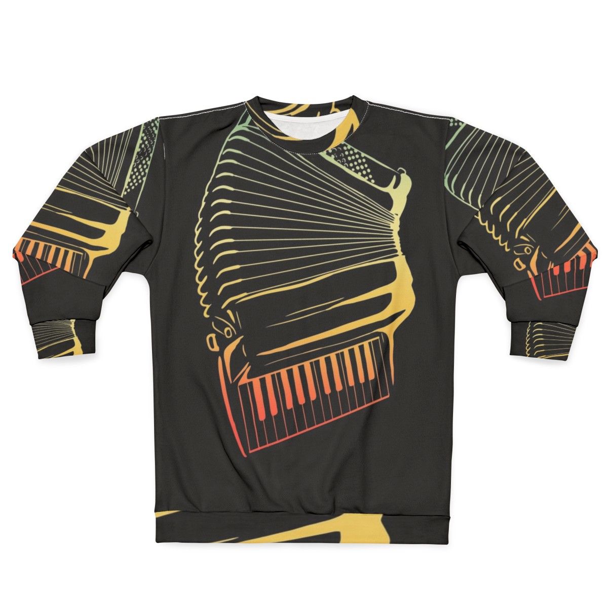 Air accordion musician playing sweatshirt