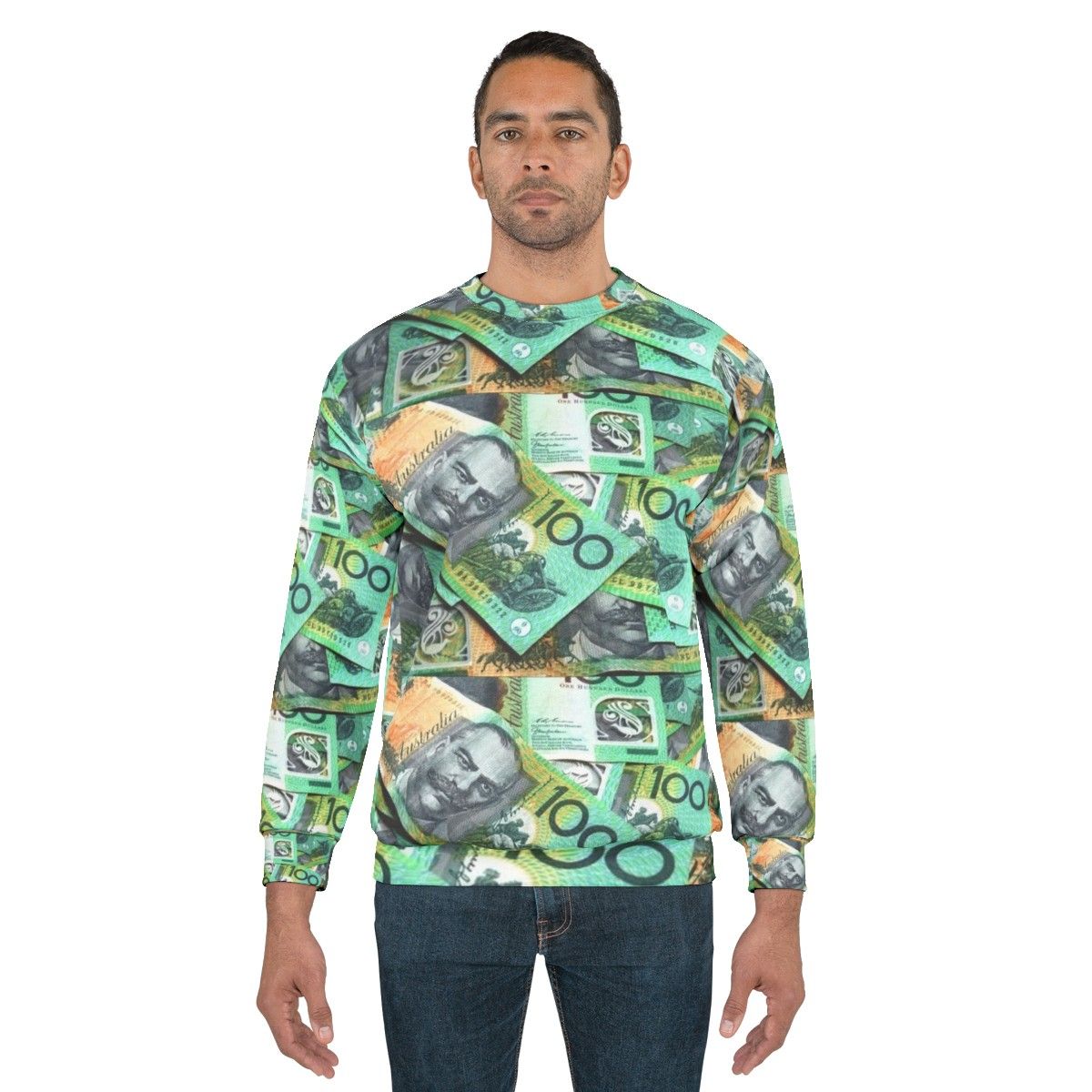 Australian 100 Dollar Notes Sweatshirt - men