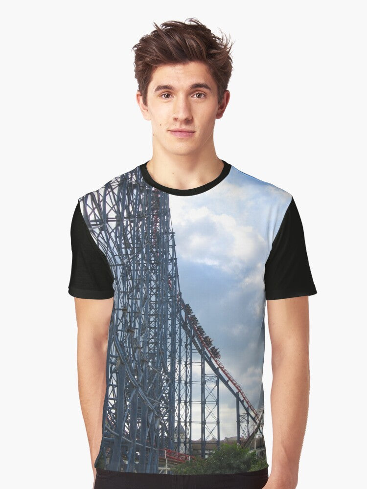 Blackpool Pepsi Max Roller Coaster Graphic T-Shirt - Men