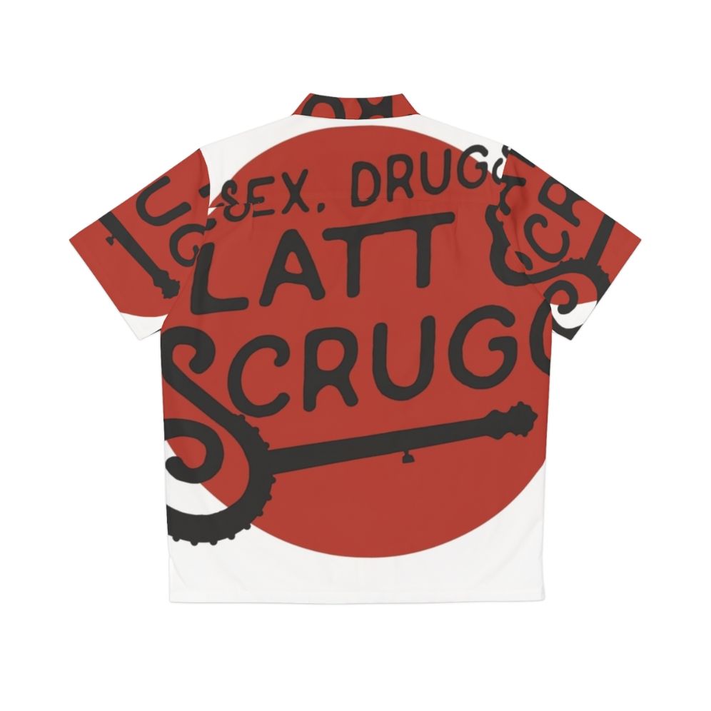 Bluegrass Hawaiian Shirt with Flatt Scruggs and Sex Drugs - Back