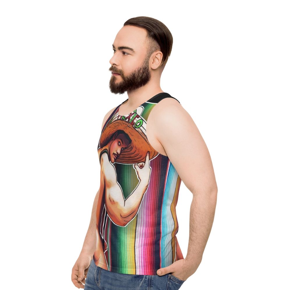 Latinx pride unisex mexico muscle tank top - men side