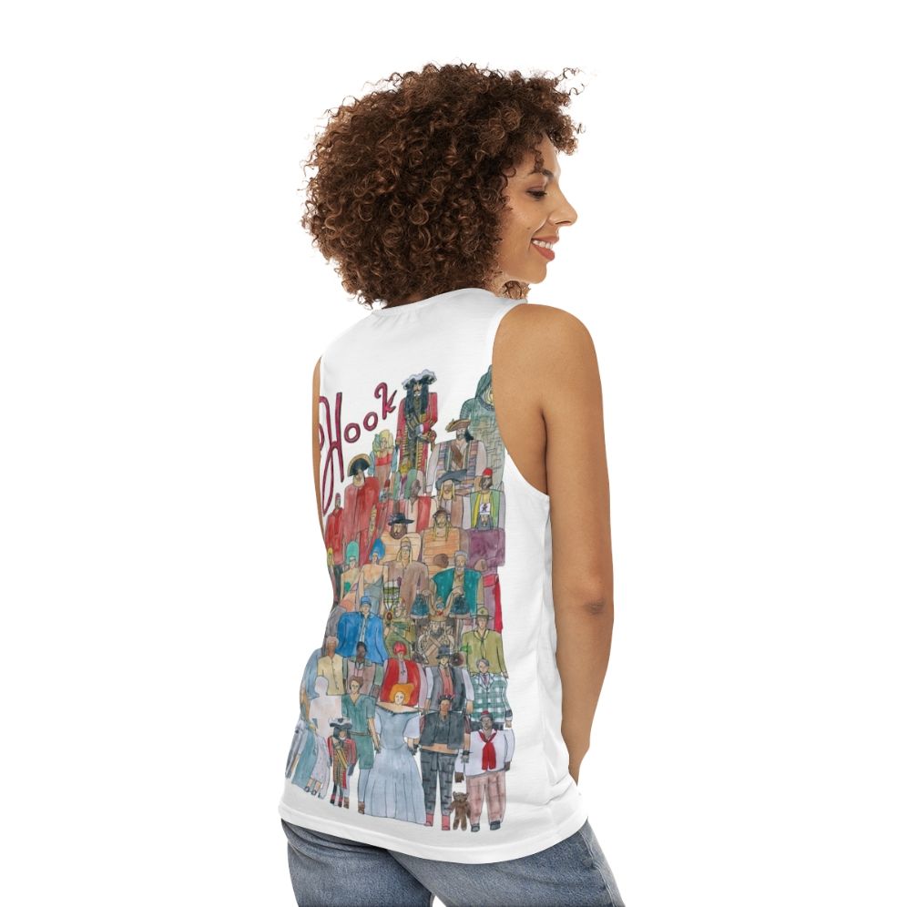 Unisex Hook Team Illustration Tank Top - women back